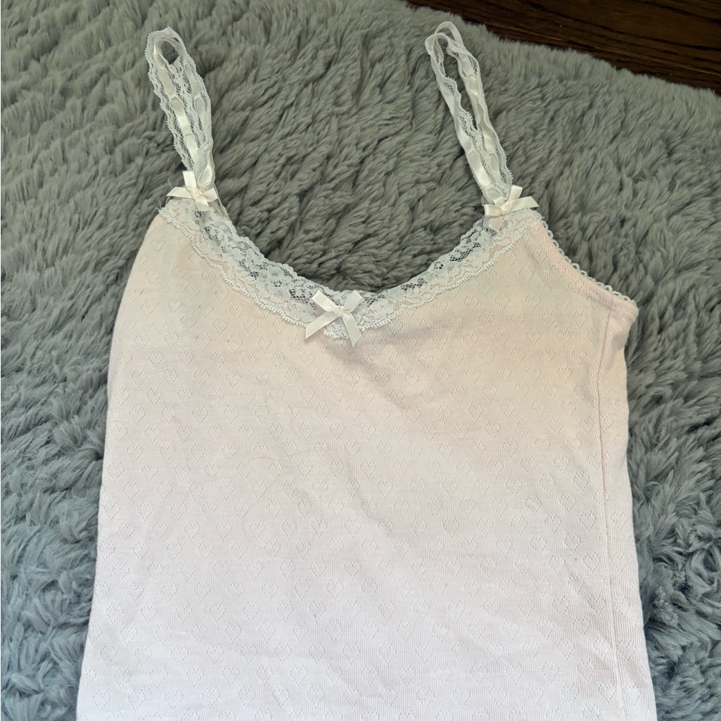 Edikted , Lace Trim Pink Tank